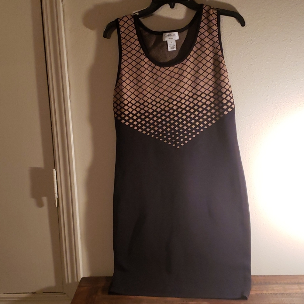 CARMEN MARC VALVO sweater dress.